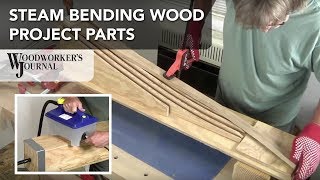 Steam Bending Woodworking Project Parts  Music Stand Project [upl. by Suedama]