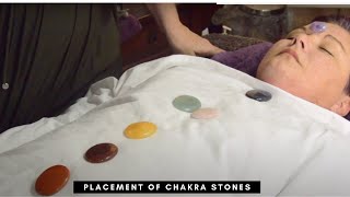 How to do the placement of Chakra Stones [upl. by Meredeth41]