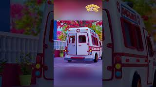 Wheels On the Ambulance Song  Part 1  Nursery Rhymes amp Kids Songs  Happy Tots shorts [upl. by Margarette]