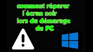 Comment résoudre le problème du PC qui démarre mais lécran reste noir [upl. by Yrolam391]