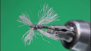 SPENT WING GRANNOM CADDIS  FLY TYING TUTORIAL [upl. by Htebi]