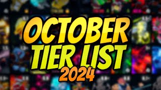 YBA NEW OFFICIAL YBA OCTOBER SKIN TRADING TIER LIST OCTOBER 2024 [upl. by Milford]