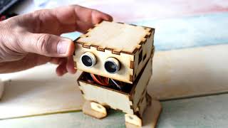 Building Otto DIY LC Laser Cut Robot [upl. by Lehcnom]