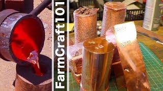 Biggest DIY Copper Melt on YouTube 60 POUNDS of Copper Into Ingots FarmCraft101 [upl. by Annerahs372]