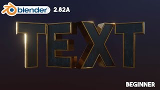 Simple Cinematic Text Blender 282a [upl. by Wesa328]