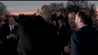 Lee Greenwood Is EMBRACED By Donald Trump After quotGod Bless The USAquot Performance [upl. by Doersten785]