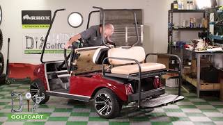 Club Car DS Modz™ All American Rear Seat Kit Installation HowTo [upl. by Yssenhguahs77]