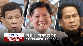 UNTV Hataw Balita Ngayon  December 23 2024 [upl. by Josh]