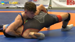 🤼  Wrestling  German Championships 2021 Cadets Freestyle  60kg R 2  CEBI vs ECKENBERGER [upl. by Ayel]