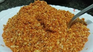 Shenga Chutney Pudi in Kannada  How To Make Shenga Chutney Pudi  Dry Peanuts chutney Pudi [upl. by Hershell130]