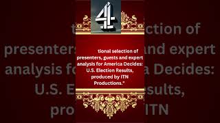 U K s Channel 4 to Cover U S Election in Pact With CNNUS2024OnChannel4 [upl. by Conrad]