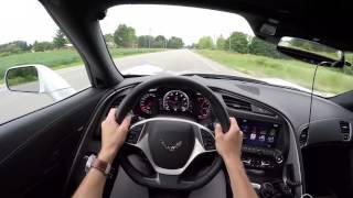 2016 Chevrolet Corvette Stingray Convertible  WR TV POV Test Drive [upl. by Alracal]