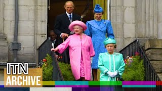 Queen Elizabeth II Hosts Garden Party at Holyrood Palace 1990  Royal History [upl. by Chandless]