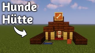 Schöne Hundehütte bauen  Minecraft Tutorial [upl. by Decker]