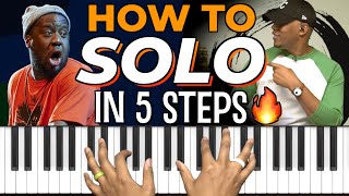 How To Play Solo Riffs  Jazz Piano in 5 STEPS  Piano Tutorial [upl. by Eugnimod]