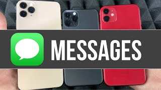 How to Send Messages on iPhone 11 iPhone 11 Pro iPhone 11 Pro Max  for Beginners  The Basics [upl. by Tana]