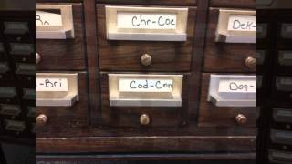 quotOLD SCHOOLquot Library Card Catalog [upl. by Aicitel]