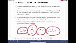 29a Matching molecules to HNMR spectra [upl. by Allemac]