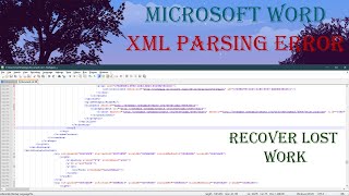 XML Parsing Error  Quick Fix [upl. by Rodge335]