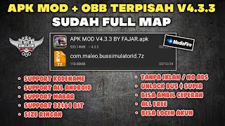 APK MOD  OBB V433  BUSSID MOD APK  OBB TERPISAH V433 UNLIMITED amp FULL MAP  SUPPORT KODENAME [upl. by Gerk]