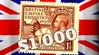 MOST VALUABLE George V Expensive British Postage Stamps [upl. by Asecnarf]