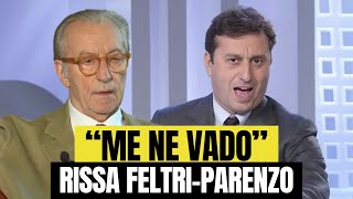 Vittorio Feltri rissa con Parenzo “Me ne vado” [upl. by Krisha616]