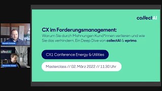 Customer Experience im Forderungsmanagement  collectAI x eprimo bei der CX1 Energy amp Utilities 2022 [upl. by Nawak]