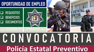 Convocatoria para Policía Estatal Preventivo 20222023 [upl. by Mose783]