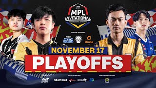 ENGLISH ONE Esports MPL Invitational 2023  Day 3  Playoffs [upl. by Eenaj]