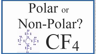 Is CF4 Polar or Nonpolar Carbon Tetrafluoride [upl. by Gaelan]