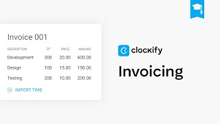 Clockify Tutorial Invoicing [upl. by Aihcsrop]