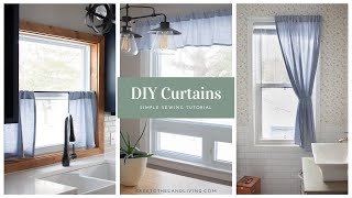 How To Make Curtains  Simple Sewing Tutorial [upl. by Kcaz139]