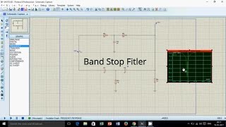 band stop filter in proteus [upl. by Bannon]