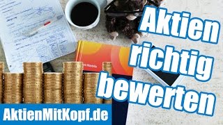 Aktienbewertung richtig lernen Die 4 Bewertungsmodelle von Aktien amp Wettbewerbsanalyse [upl. by Leahcam]