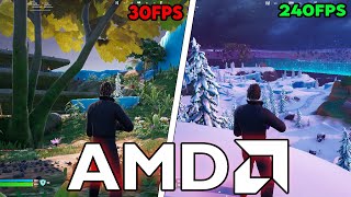 Como OPTIMIZAR FORTNITE para AMD [upl. by Breed817]