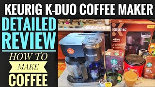 REVIEW Keurig KDUO 12 Cup Coffee Maker amp Single Serve KCup Brewer HOW TO MAKE COFFEE [upl. by Alleunam]