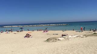 Bari  Puglia  Beach Pane e Pomodoro Beach [upl. by Nannahs]