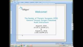 STS General Thoracic Surgery Database Audit Instructions [upl. by Nnahtebazile]