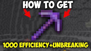 How to Get a 1000 Unbreaking and 1000 Efficiency Pickaxe in Minecraft 1206  121 [upl. by Neall611]