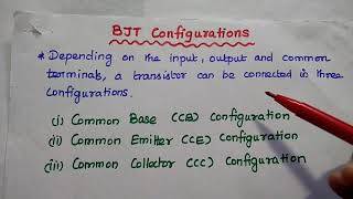 EDC  Comparison of CB CE and CC  BJT Configurations  EDC in Tamil  EC3353 [upl. by Gertie]