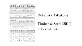 scorevideo Dobrinka Tabakova  Timber amp Steel 2019 [upl. by Aiepoissac]