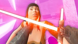 CUTTING YOUNGLINGS IN HALF WITH DEADLY LIGHTSABER In Virtual Reality  Blade and Sorcery VR Mods [upl. by Esmeralda210]