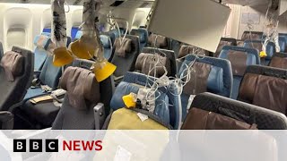 Singapore Airlines flight Passengers tell of horror flight in which British man dies  BBC News [upl. by Enorel]