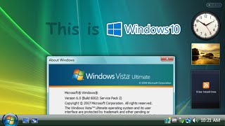 Windows 10 but it looks like Windows Vista VistaReloaded Demo [upl. by Hamil]