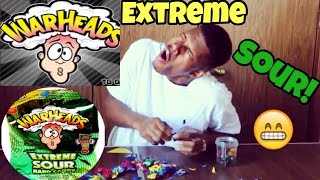 EXTREMELY SOUR WARHEAD CHALLENGE [upl. by Dukie365]