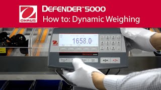 How to Dynamic Weighing Feature  OHAUS Defender™ 5000 Bench Scale [upl. by Richlad]