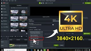 Create 4K videos in Camtasia 4K video productionExport 3840 x 2160 pixels [upl. by Legir]