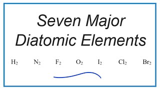 Memorizing the Seven Diatomic Gases H2 N2 F2 O2 I2 Cl2 and Br2 [upl. by February]