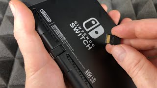 How to Insert microSD Card on Nintendo Switch [upl. by Antin]