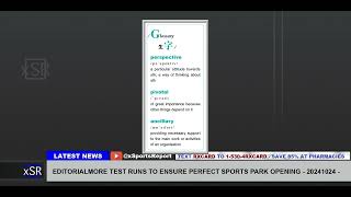 Editorialmore Test Runs To Ensure Perfect Sports Park Opening 20241024 [upl. by Nagaer]